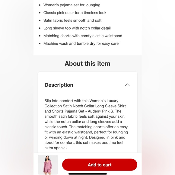 Auden purple two piece pajama boxed set. Medium. NWT - Picture 9 of 9